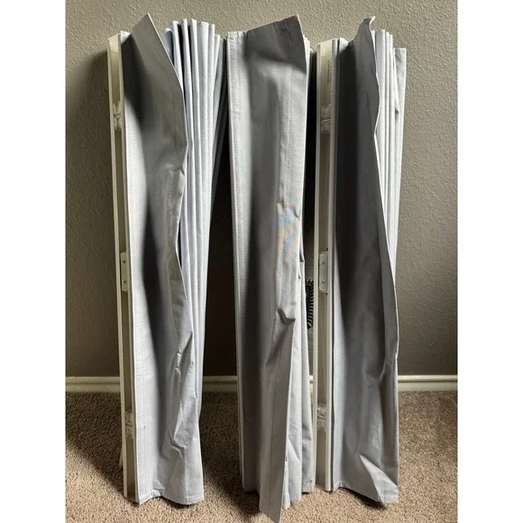 Set of 3 Gray Cordless Roman Shades Room Darkening 30.5 W x 72 L - Picture 2 of 5